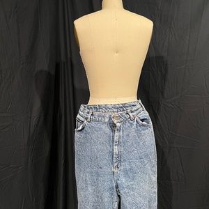 High Waisted Acid Wash Denim